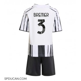 Dječji Nogometni Dres Juventus Gleison Bremer #3 Domaci 2025-26 Kratak Rukav (+ Kratke hlače)